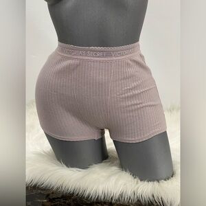 Victoria’s Secret Logo Lace Cotton High-Waist Boyshort Panty Underwear. NWT